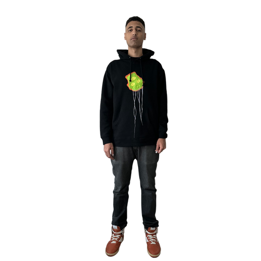 Shrunken Head Hoodie Black