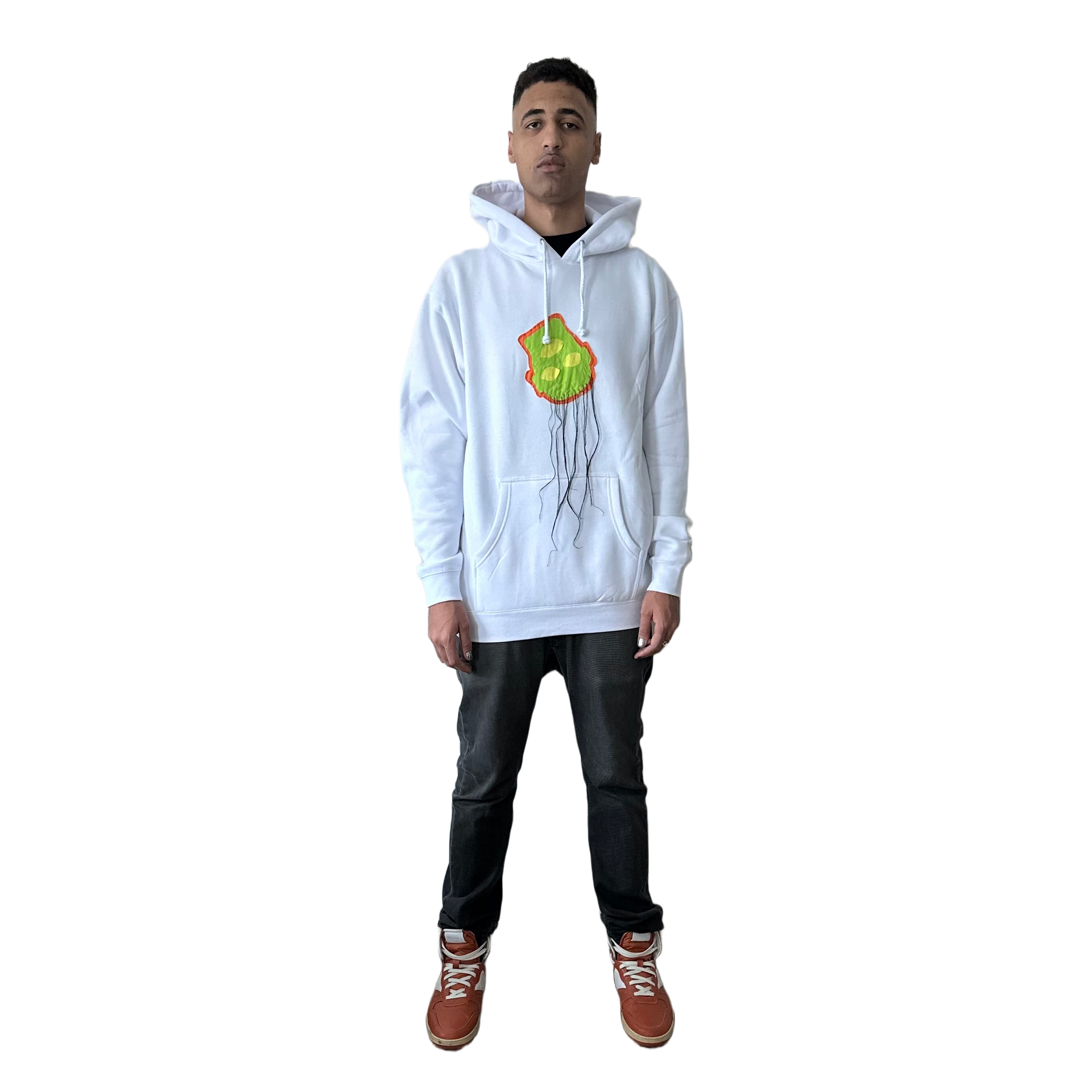 ニット+セーター THEREDTHREAD S asymmetric knit hoodie THEREDTHREAD / ザレッドスレッド】S asymmetric knit hoodie