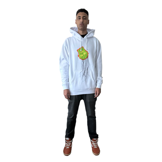 Shrunken Head Hoodie White